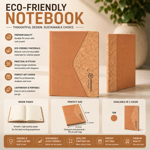 Cuaderno Texturizado Premium A5 con Encuadernación Cosida, Tapa Dura de PU, Diario con Páginas Rayadas, Marcador Integrado, Bloc de Notas Portátil - Product Image 3