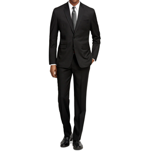 Traje de Dos Piezas para Hombre de Alta Calidad, Corte Entallado, Nuevo Diseño, para Negocios, Oficina, Boda, Novio, Fiesta, Uniforme, Chaqueta Larga y Pantalones - Product Image 2