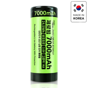 แบตเตอรี่ ZeroBeam 26650 แบบชาร์จซ้ำได้ ป้องกันน้ำและของเหลว แบตเตอรี่ลิเธียมไอออน 7000mAh 14A รองรับการใช้งานหนัก 3.7V-4.2V 1000 รอบการใช้งาน คุณภาพเสถียร - Product Image 1