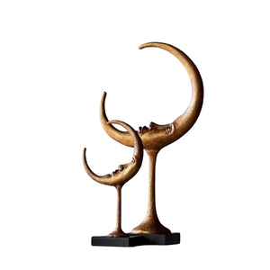 Ménorah moderne en forme de branche d'arbre, sculpture en métal doré avec base en marbre, décoration religieuse juive pour les fêtes - Product Image 3