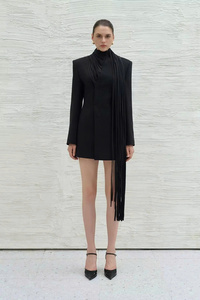 เสื้อสูทผู้หญิงขายส่งแบบเป็นมิตรต่อสิ่งแวดล้อม DEBS FRINGED BLAZER ดีไซน์หรูหรา รับผลิตแบบ ODM เสื้อผ้าสตรีจากเวียดนาม - Product Image 5