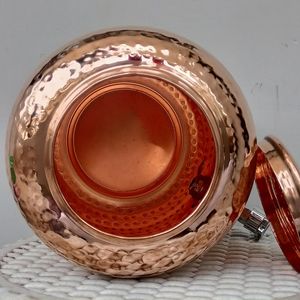 Distributeur d'eau en cuivre avec support et tasses, style vintage martelé fait main, pour la maison et les fêtes - Product Image 6