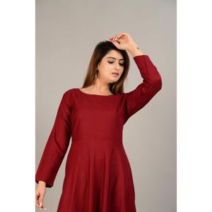 AARTI FASHION Salwar Kameez Décontracté Quotidien en Tissu Tissé, Silhouette Trapèze, Lavable, Style Simple et Taille Naturelle - Product Image 3