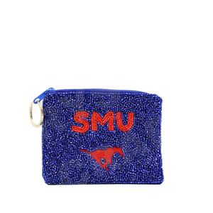 Pochette à monnaie SMU Horse Portefeuille à perles de rocaille personnalisé Beau cadeau de maman-Conception de coeurs pour filles - Product Image 1