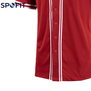 Camiseta de Béisbol Personalizada 2026, 100% Poliéster, Transpirable, de Secado Rápido, Antibacteriana, Manga Corta, con Botones - Product Image 5