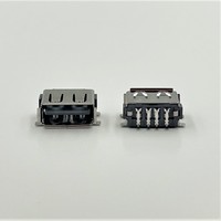 Conector USB Tipo A Hembra LITE de 4 Posiciones 2.0 3.0 de 180 Grados, Carcasa SMT PCB LCP, Compatible con RoHS, Modelo 1424A4-0451-M5R