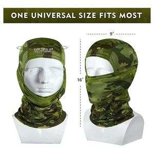 Pasamontañas Táctico Personalizado con Sublimación, Máscara Facial Completa, Camuflaje para Exteriores, Transpirable, Protección Solar, para Adultos, Unisex, para Esquí - Product Image 3