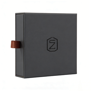 Caja de joyería pequeña de papel estilo cajón con logo personalizado de lujo para exhibir collares y pulseras - Product Image 3