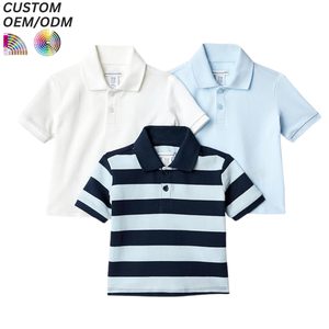 Polo personnalisé blanc, bleu marine, rouge, à séchage rapide, décontracté, avec logo, pour garçons et filles, uniforme scolaire, été, sportif, coton, polyester, vente en gros - Product Image 4