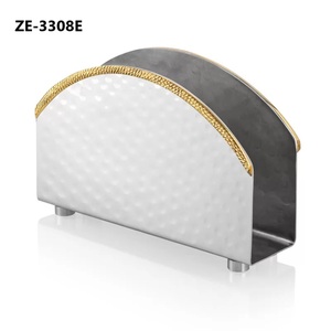 Porta Servilletas Bordado de Metal Negro Premium, Hecho a Mano, Ecológico, Estilo Mediterráneo, Accesorio Decorativo de Tela, Avión - Product Image 1