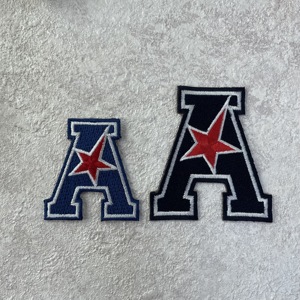 Écussons brodés en tissu sergé de marque taïwanaise All Star Emblems, emblèmes de lettres grecques pour sororités et fraternités, textiles de maison, cadeaux, chapeaux - Product Image 1