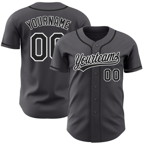 Maillot de baseball personnalisé pour homme, style premium, coupe ajustée, en polyester respirant à séchage rapide, avec boutons sur le devant, pour équipe. - Product Image 1