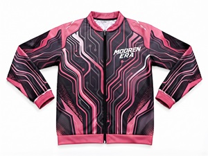 เสื้อแจ็คเก็ตซิปเต็มตัวพิมพ์ลายกราฟิก MODERN ERA APPAREL แบบซับลิเมชั่น สำหรับออกกำลังกาย แห้งเร็ว ผลิตขายส่ง - Product Image 5