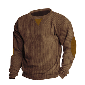 24 estaciones independientes transfronterizas gran oferta Otoño e Invierno tamaño europeo hombres cuello redondo Cruz-color decoración casual stan - Product Image 1