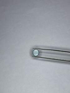 Fluorita Azul Natural, Corte Redondo Tipo Sugarloaf, 8mm, 2.8 Ct, de Afganistán, para Fabricación de Joyería DIY - Product Image 3