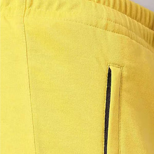 Pantalon de survêtement jaune pour homme avec imprimé 07, taille élastique, fermeture à cordon, style décontracté, tissu en coton, design respirant - Product Image 5