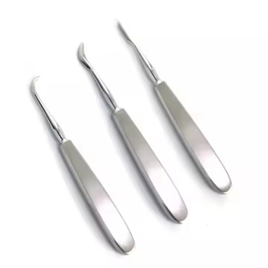 Élévateurs dentaires courbés en acier inoxydable pour extraction manuelle des racines, de haute qualité et réutilisables - Product Image 4
