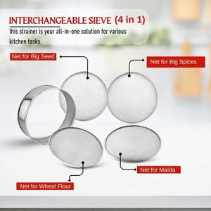 Meilleures ventes : Tamis interchangeable en acier inoxydable pour farine, épices et aliments, Chalni Jaali Channi Atta, Vente en gros - Product Image 3