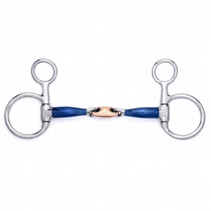 Bocado para Caballo de Acero Inoxidable Tough Tack de 5 Pulgadas con Forma de Cacahuete - Product Image 1