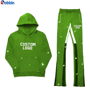 Nuevo Conjunto Deportivo para Hombre, Personalizable, Transpirable, Tallas Grandes, con Estampado Puff Spalter, Pantalones Acampanados, Cómodo y Transpirable - Product Image 6