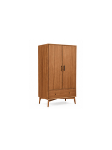 Mueble moderno de madera de caoba, diseño simple, ecológico, con dos puertas personalizables y dos espacios de almacenamiento para dormitorio. - Product Image 6