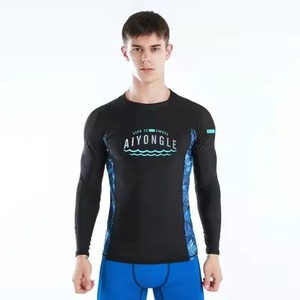 Kinetic Rash Guard Men High Stretch Compression Shirt Athletic Top - Product Image 1
