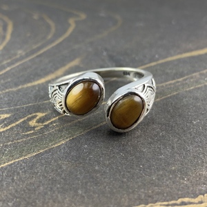 แหวนแฟชั่นโบโฮแบบปรับได้ น้ำหนัก 4.6 กรัม ประดับอัญมณี ดีไซน์แบบลูกปัด - Product Image 1