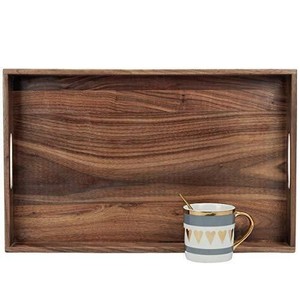 Rectangular Solid <b>Wood</b> Serving Tray Handmade Modern Tabletop Decorative Platter Home Decoration <b>Wood</b> Crafts Wooden Boxes, & Wall - Product Image 5
