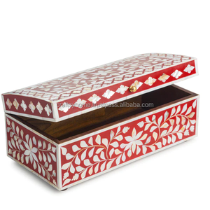Cajas de regalo de joyería cuadradas de lujo románticas con Incrustaciones de nácar Craftsy Home Wood Home Ware Precios bajos al por mayor Embalaje - Product Image 1
