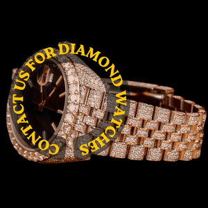 Montre Hip Hop de Collection de Marque Exceptionnelle en Or Blanc Entièrement Sertie de Moissanite et Diamants, Cadran Rond Bleu, Idéale pour les Soirées - Product Image 2