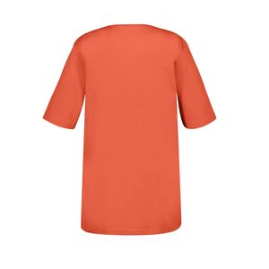 เสื้อยืดคอวีไซส์ใหญ่สำหรับผู้หญิง แบบหลวม สีพื้น สไตล์ลำลอง รับผลิตแบบ OEM ODM ขายส่ง - Product Image 5