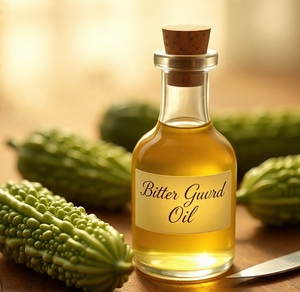 Huile Végétale de Courge Amère Biologique Pure et Naturelle Himveda (Momordica Charantia) Pressée à Froid, Hydratante, Qualité Cosmétique, Soin Peau et Cheveux - Product Image 4