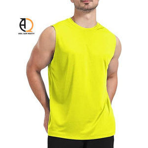 Singlet de sport pour homme, coupe ajustée, sans manches, pour l'entraînement - Product Image 1