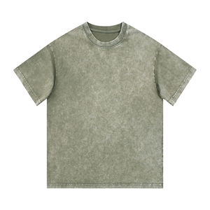 T-shirt en coton délavé à l'acide – T-shirt ample coupe carrée style streetwear minimaliste pour un confort quotidien T-shirt MADE BY BS - Product Image 3