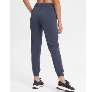Women's High Fleece <b>Lined</b> Sweatpants Drawstring Cinch Bottom Loose Joggers Pockets Naked Feeling Thermal Winter Warm Breathable - Product Image 4