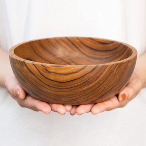 ชามซีเรียลไม้สักจาวาแบบคลาสสิก ทำด้วยมือจากไม้ธรรมชาติ - Product Image 6