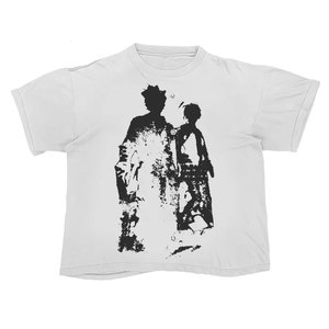 Camiseta de Manga Corta con Cuello Redondo y Diseño de Cara de Payaso Pintada a Mano para Hombre, Corte Regular Informal, 100% Algodón Jersey, Diseño Estampado en la Parte Delantera - Product Image 5