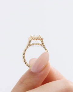 IGI/GIA Lab Grown Cut Diamond Vintage 14K Anillo de boda/compromiso amarillo Unisex Oro blanco fino para fiesta de aniversario-Worthy - Product Image 3