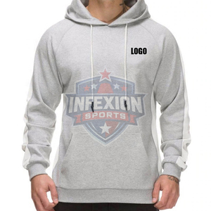 Men's Gray Hooded <b>Tracksuit</b> Set Casual Full Sleeve Breathable Cotton Sweatshirt Pants With Logo Print Autumn Wear - Product Image 3