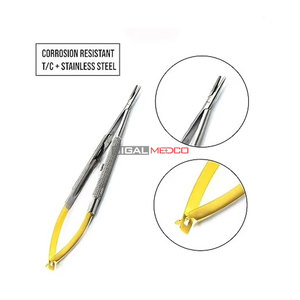 Juego de Microcirugía Profesional, Portaagujas con Punta de Carburo de Tungsteno y Tijeras Microquirúrgicas de Precisión, Alta Precisión - Product Image 4