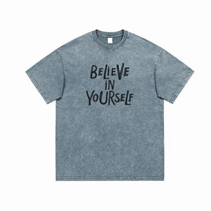 Custom Acid Wash T Shirt Men Women Unisex Oversized <b>Vintage</b> Streetwear <b>Tee</b> OEM Private Label Manufacturer Loose Fit Style <b>Tee</b> - Product Image 4