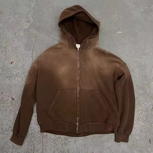 Sudaderas con efecto acid wash para hombre, con tela transpirable de mezcla de algodón, ideales para usar en capas y para uso en diferentes estaciones. - Product Image 2