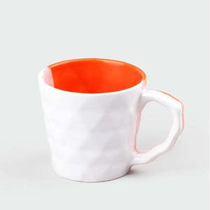 Multicolored Diamond Engraved Ceramic Tea <b>Cup</b> <b>Set</b> of 4 - Product Image 4
