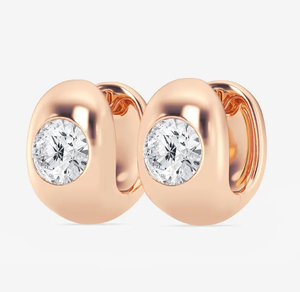 <b>Hoops</b> <b>Earrings</b> Diamond <b>Earrings</b> Gold and <b>Silver</b> <b>Earrings</b> Lab Grown Diamonds <b>Earrings</b> <b>Hoops</b> Fine Jewelry for Women - Product Image 5