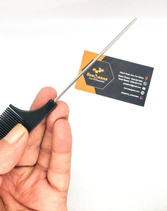 Cepillo Profesional de Plástico para Salón de Belleza, 7-1/2 Pulgadas, Ligeramente Cónico, Flexible, Ajustable, Cómodo y Duradero para Todo Tipo de Cabello - Product Image 5