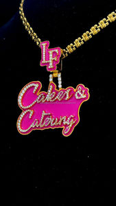 จี้เพชรโมอิสที่กำหนดเองคุณภาพสูง VVS จี้ตัวอักษรชื่อตัว925เคลือบสีชมพูจี้เงินชุบทองจี้เพชรโมอิส - Product Image 4