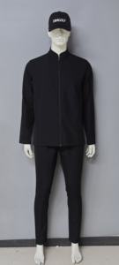 Ropa Deportiva Unisex Personalizada - Traje de Entrenamiento con Cuello Alto, Cremallera, Manga Larga, Color Sólido Minimalista, Transpirable, de Secado Rápido para Primavera - Product Image 3
