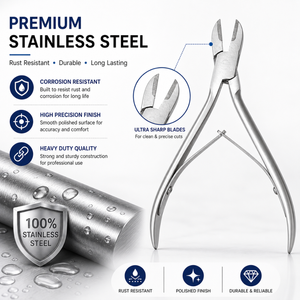 Stainless Steel Precision Wire Cutting Pliers Jewelry Craft Tool Flush <b>Cutter</b> TC Tip Micro <b>Cutter</b> - Product Image 5