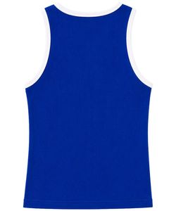 Manufacturer Custom <b>Royal</b> <b>Blue</b> Ribbed Cotton Men Tank <b>Top</b> Sleeveless Casual Slim Fit Summer Gym <b>Vest</b> Contrast Trim Custom Wear - Product Image 3
