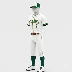 Uniforme de Béisbol de Alto Rendimiento para Hombre, Conjunto de Camiseta y Pantalones Personalizados, Tela Suave para Clubes, Escuelas y Equipos Profesionales - Product Image 2